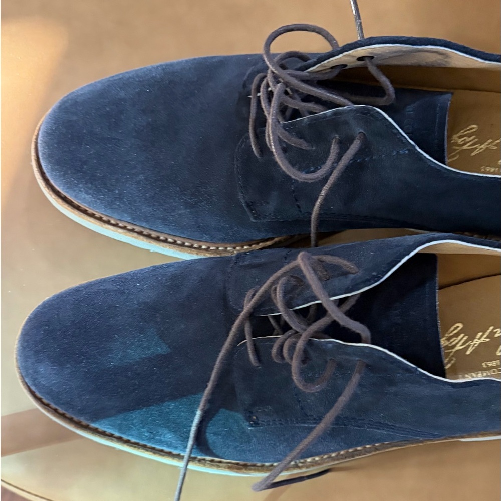 FRYE BLUE SUEDE OXFORDS Size MEN 11D - Picture 2 of 9